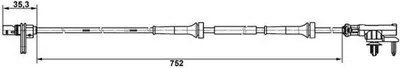 Produktbild von Bosch Sensor, Raddrehzahl Hinterachse 0 265 007 638