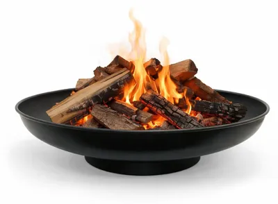 Produktbild von HEAT Feuerschale 80 cm aus Stahl für den Garten - Schwarz