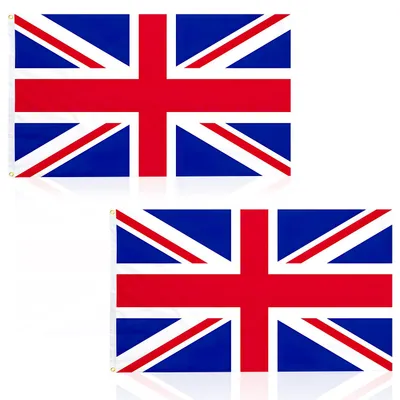2 England Flaggen 150x90cm mit Messingösen für Feste & Paraden