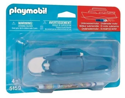 Image de Moteur bleu submersible PLAYMOBIL 5159 pour bateaux, Accessoire compatible dès 4 ans