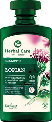 Zdjęcie produktu dla Farmona Herbal Care opian szampon do wosw tustych u nasady i suchych na kocach, 330ml