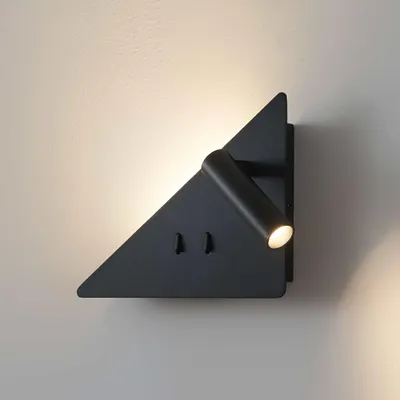 Produktbild von KOSILUM - Wandleuchte, Metall, Acryl und Aluminium - Schwarz - A
