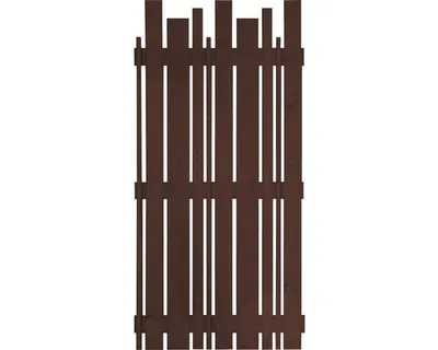 Produktbild von Zaun Teilelement Konsta Various 90 x 180 cm braun