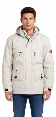 Produktbild von Geographical Norway Herren BARIMO Jacke Weiß Größe M SZ1967H/GN-OFF WHITE