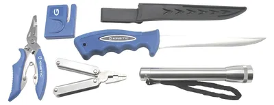Produktbild von Kinetic Multi-Tools Kit Black/Blue - 5-teiliges Angelset, Werkzeugset