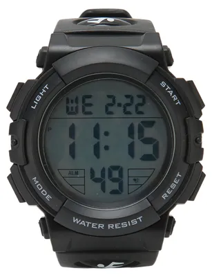 Produktbild von Herrenarmbanduhr, wasserdicht, leuchtend, aus Kunstleder, multifunktional, elektronische Herrenuhr für Herren und Kinder, schwarz