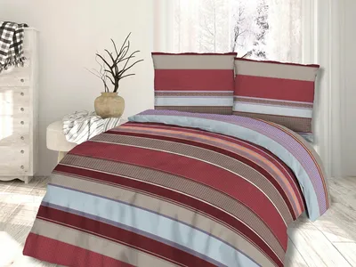 Produktbild von Darymex Bettwäsche-Set 160x200cm Baumwolle mit Streifen