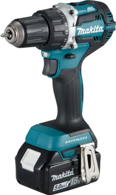 Produktbild von Makita DDF484RTJ Akku-Bohrschrauber 18V, inkl. 2x 5,0Ah Akku & Netzteil