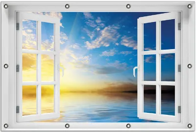 Produktbild von Wallario Outdoor-Poster für Garten oder Balkon 80 x 120 cm: Sonnenuntergang über dem Meer I