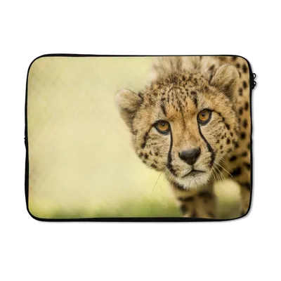 Produktbild von MuchoWow® Laptop Hülle 13 Zoll Leopard - Gepard - Tier Laptoptasche - Laptophülle - Sleeve - Rundumschutz