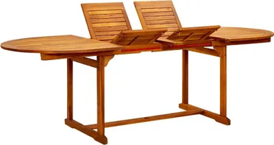Obrázok produktu pre Záhradný jedálenský stôl (160-240)x100x75 cm akáciové drevo