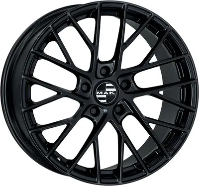 Productafbeelding van Litá kola, merk MAK, model MONACO-D, afmetingen 11x20 inch, steek 5x130, offset 52, kleur: glanzend zwart