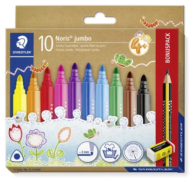 Obrázok produktu pre STAEDTLER 328-B C10P STAEDTLER maliar na vlákna Noris jumbo, bonusové balenie