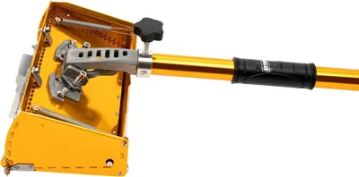 Immagine prodotto di Strumento per stuccatura - Spatola lisciatrice regolabile da 105–168 cm - Manico telescopico lungo - Spatola per cartongesso - Per pareti e soffitti