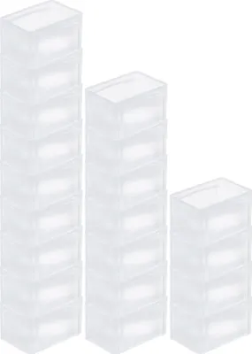 Produktbild von SparSet 20x Transparenter Eurobehälter BasicLine mit geschlossenem Griff | HxBxT 17x20x30cm | 7,2 Liter | Eurobox, Transportbox, Transportbehälter, Stapelbehälter