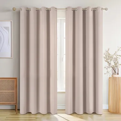 Produktbild von Blumtal 2er Set: Blickdicht & Thermovorhang – Kälteschutz – Taupe