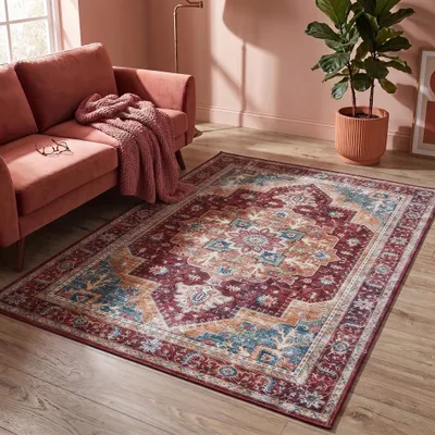 Image de Volero - Tapis vintage - Azara Rouge - 200x290 cm