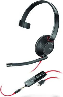 Zdjęcie produktu dla Poly Blackwire C5210 USB-C - Seria 5200 - Zestaw słuchawkowy