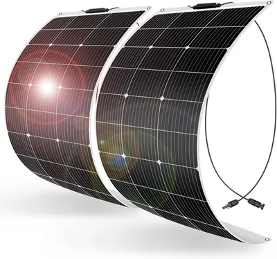 Obrázok produktu pre Flexibilné solárne panely - Ohývateľné solárne panely - Súprava solárnych panelov - Solárny panel - Solárna energia - 2 x 100 W