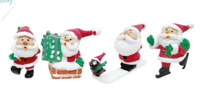 Immagine prodotto di 72 decorazioni a forma di Babbo Natale, colorate, per torte