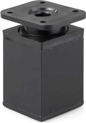 Produktbild von Möbelfüße Stellfuß Verstellbar Kommodenfuß Schranfuße 4x4cm Höhe 6cm Schwarz