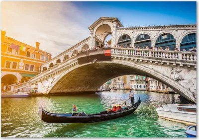 Produktbild von Tulup® Leinwandbild - 100x70 cm - Wandkunst - Drucke auf Leinwand - Leinwanddruck  - Sehenswürdigkeiten & Architektur - Mehrfarbig - Venedig Italien