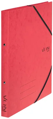 Immagine prodotto di Quaderno ad anelli A4, in cartone, con 2 anelli e chiusura con elastico, dorso da 25 mm
