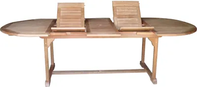 Produktbild von Gartentisch Auszugstisch Tisch Balkontisch oval 180-260x110 cm