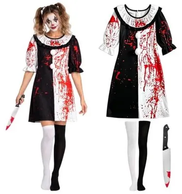 Zdjęcie produktu dla Art clown kostium na halloween imprezę karnawał maskaradę
