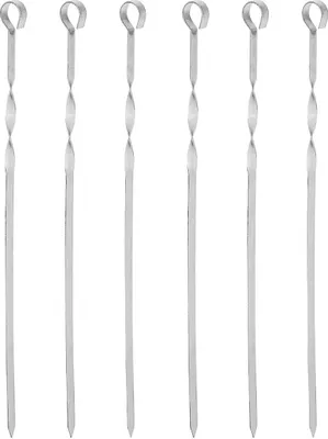 Obrázok produktu pre Nerezové grilovacie špízy - set 6 ks 45 cm  Haushalt- International