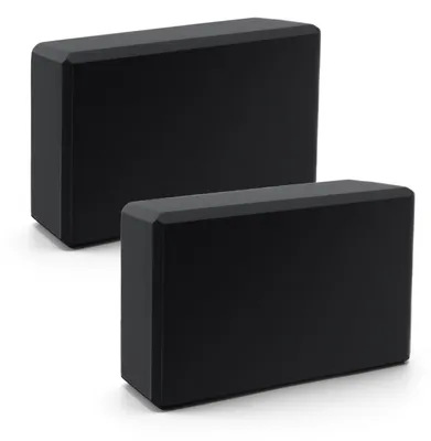 Produktbild von Yogablock Yogastein Yoga-Block Kork - 2er-Set - EVA-Schaumstoff - Schwarz - Für Yoga und Pilates