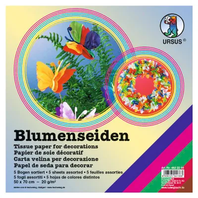 Produktbild von Blumenseide 20g/qm 50x70cm VE=5 Bogen sortiert (2)