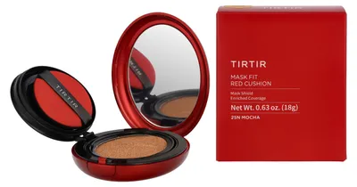 Produktbild von TIRTIR Mask Fit Red Cushion, Kompaktes Gehäuse, Empflindliche Haut, Zu Akne neigende Haut, Jeder Hauttyp, Feuchtigkeitsspendend, Nährend, Glättend, Anti-Makel, Feuchtigkeitsspendend, Neutral, Beige, 25N