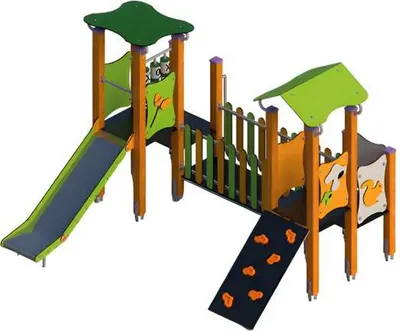 Image de Aire de jeux en plein air Aire de divertissement Aire de jeux pour enfants Tour de toboggan Aire de jeux