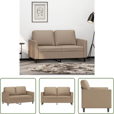 Produktbild von The Living Store 2-Sitzer-Sofa Cappuccino-Braun 120 cm Kunstleder