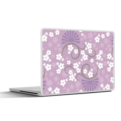 Produktbild von MuchoWow® Laptop Aufkleber Sticker Cover Blumen - Muster - Sakura 30x21 cm - Sticker für Laptop - Selbstklebend