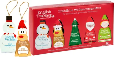 Produktbild von ETS - Wintertee Geschenk "Fröhliche Weihnachtsgesellen", BIO, 10 Pyramidenbeutel