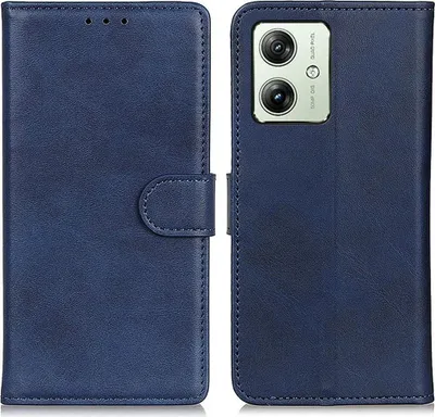 Produktbild von Motorola Moto G54 Hülle - Coverup Luxus Klapphülle - Blau