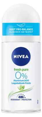 Immagine prodotto di Nivea Fresh Pure Deo roll on 48h da trattamento delicato 50ml confezione da 6 pz