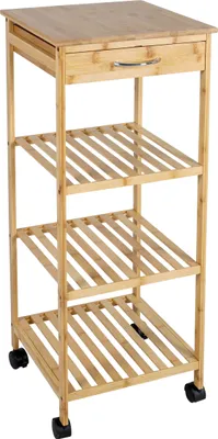 Produktbild von Küchenschrank, Bambus, mit Rollen