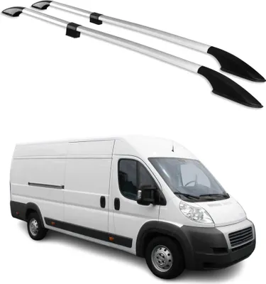 Image de 2006-2024 Fiat Ducato III Barres de toit longitudinales L3 H2 Alu Gris