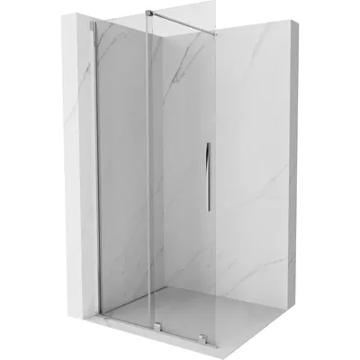 Zdjęcie produktu dla Mexen Velar ścianka prysznicowa rozsuwana Walk-in 120 x 200 cm, transparent 8 mm, chrom - 871-120-000-03-01