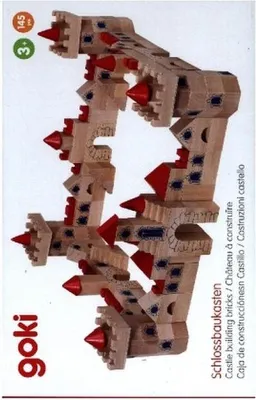 Obrázek produktu pro Goki Castle building bricks, Sada na stavění, 3 rok/roky, Dřevo, 145 kusů, 4,06 kg