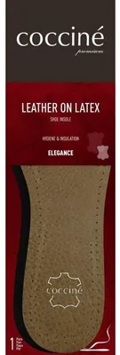 Produktbild von Leder-Einlegesohlen „Leather on Latex Coccine“, Größe 40, 103073