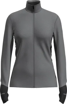 Produktbild von Icebreaker Descender Reißverschlusspullover Grau L Damen Grau L