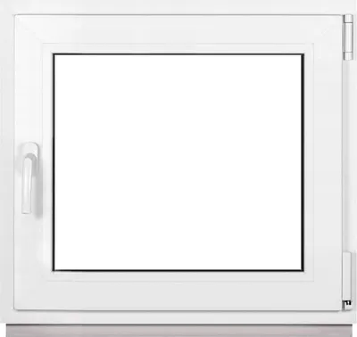 Obrázek produktu pro Framex sklepní okno PVC okno bílé Šířka x výška 80 x 70 cm (800 x 700 mm) dvojité (32 mm) otočné/sklopné DIN pravé - Premium - všechny velikosti
