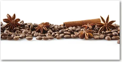 Produktbild von Tulup® Leinwandbild - 140x70 cm - Wandkunst - Drucke auf Leinwand - Leinwanddruck  - Essen & Getränke - Braun - Kaffeebohnen Zimt