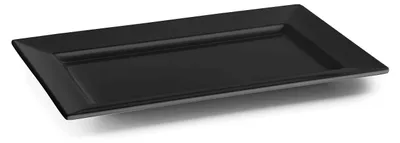 Melamin-Schale rechteckig 35x21x2 cm schwarz matt