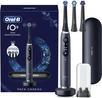 Immagine prodotto di Spazzolino elettrico, Oral-B iO 9 XMAS Edition, nero, movimento oscillatorio-rotatorio, tecnologia magnetica