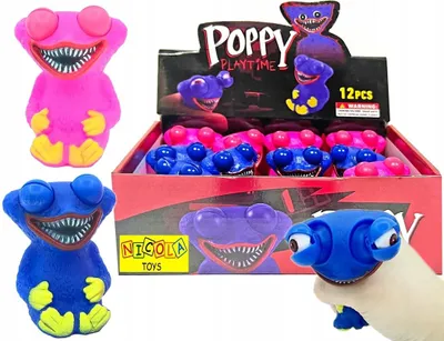Produktbild von Nicola Toys Antistress-Ball Monster mit Augen Quietschefigur